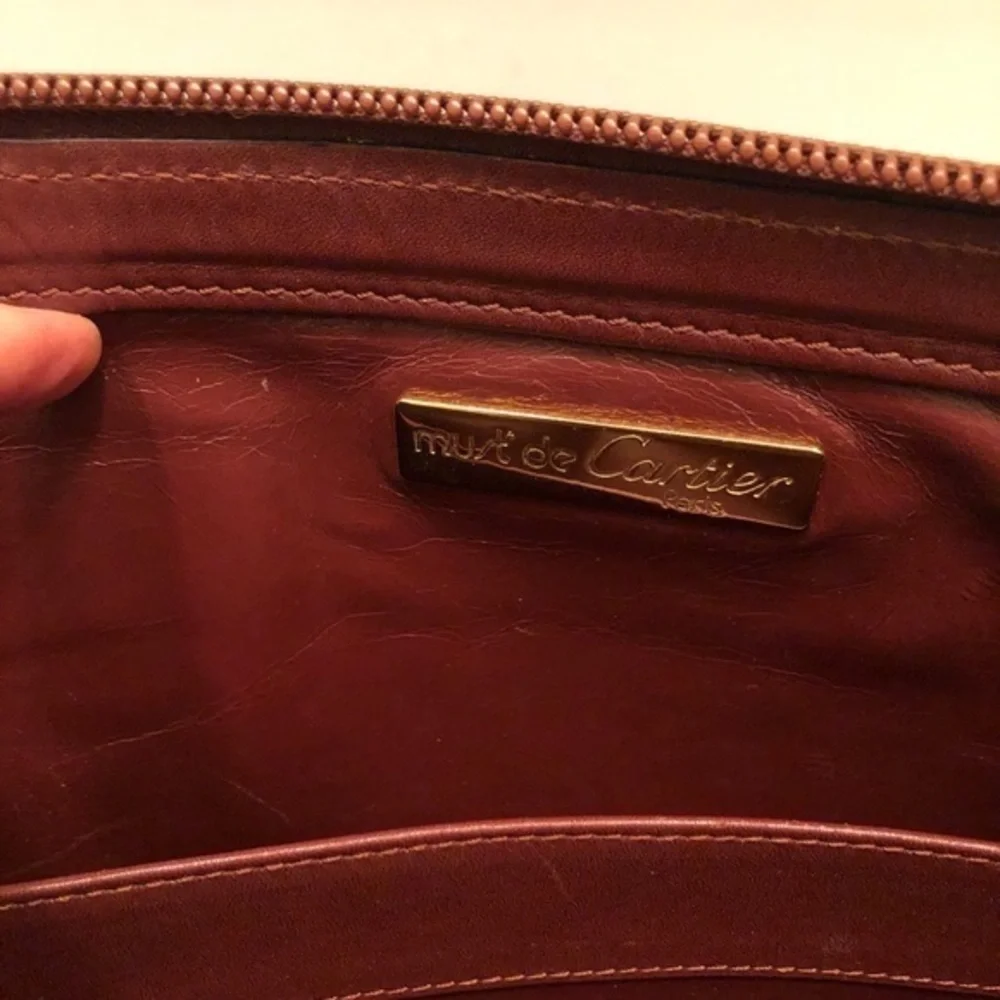 Cartier authentic leather briefcase